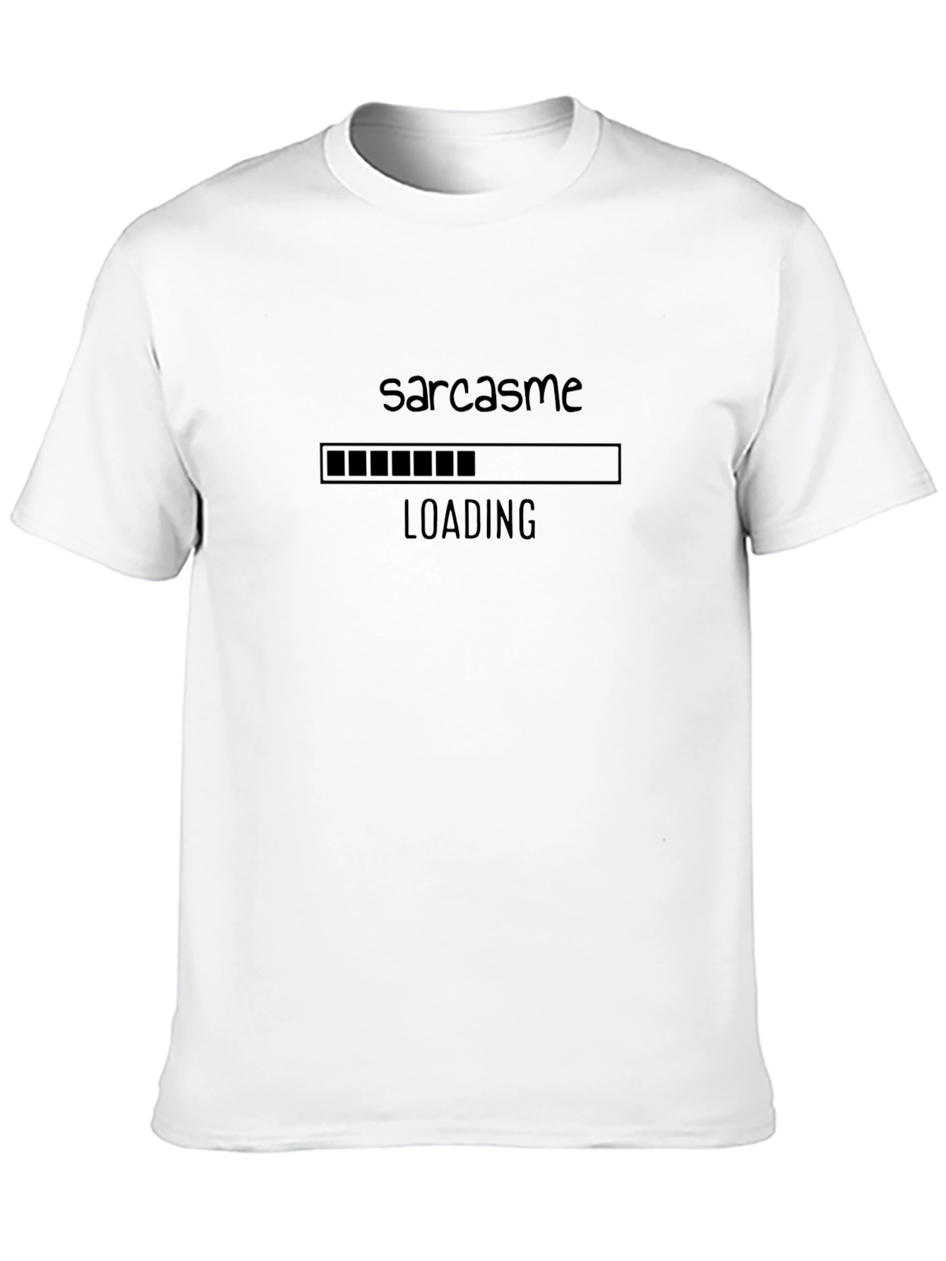 Sarcasm Loading Black T-Shirt - Mens Graphic Tee