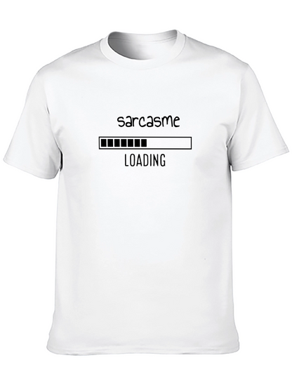 Sarcasm Loading Black T-Shirt - Mens Graphic Tee