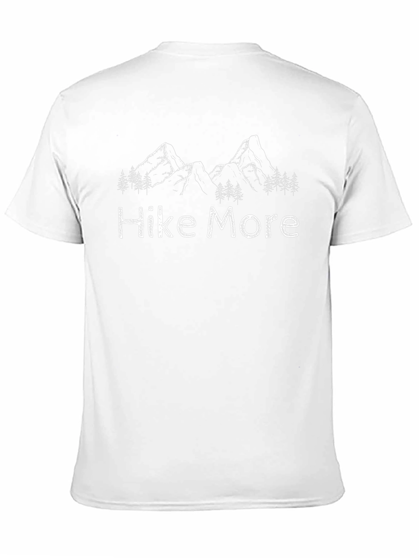 Hike More Black T-Shirt - Mountain Design