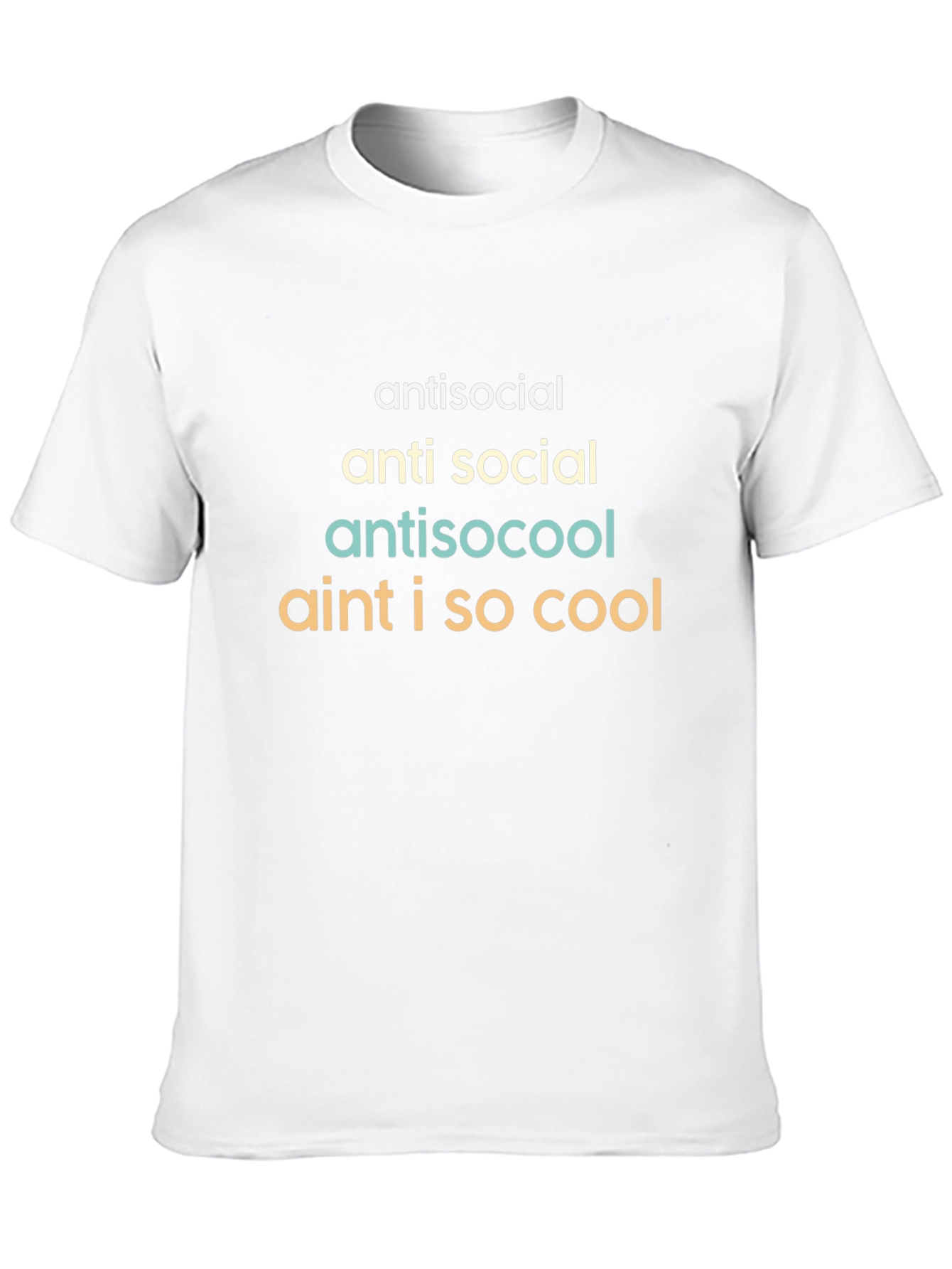 Antisocial Cool Graphic T-Shirt