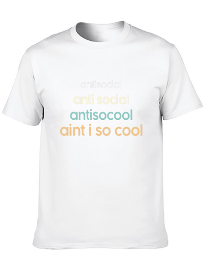 Antisocial Cool Graphic T-Shirt