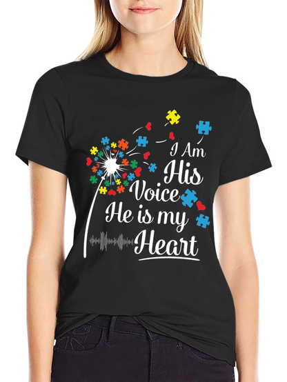 I Am His Voice Autism Awareness T-Shirt