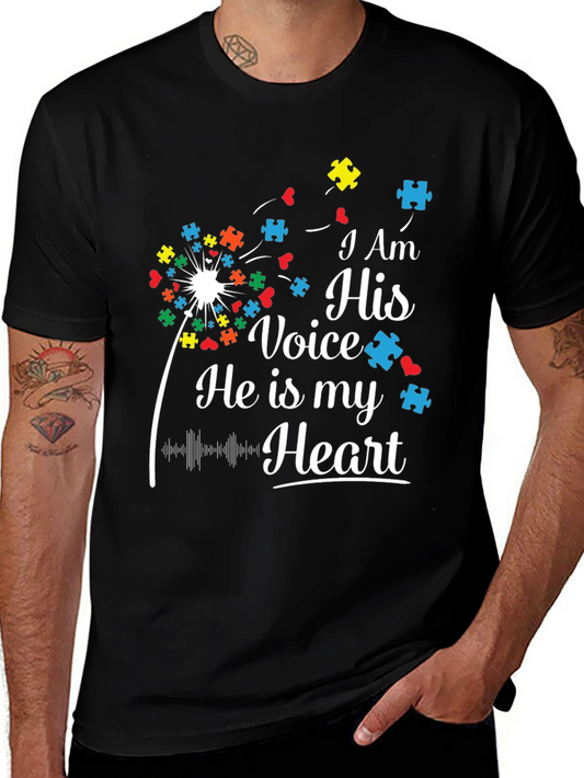 I Am His Voice Autism Awareness T-Shirt