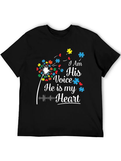 I Am His Voice Autism Awareness T-Shirt