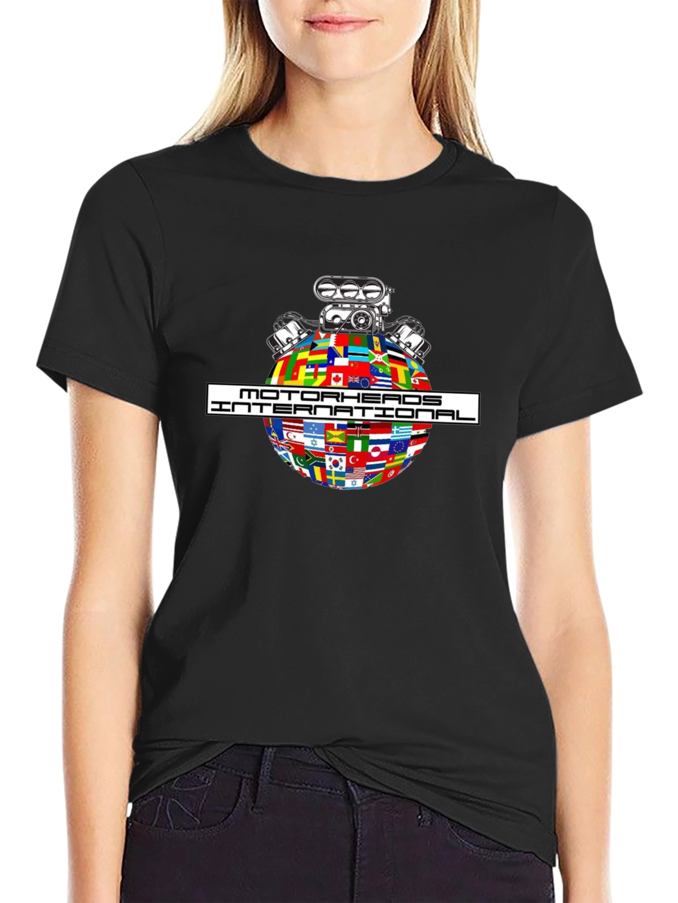 Motorheads International Graphic T-Shirt - Black