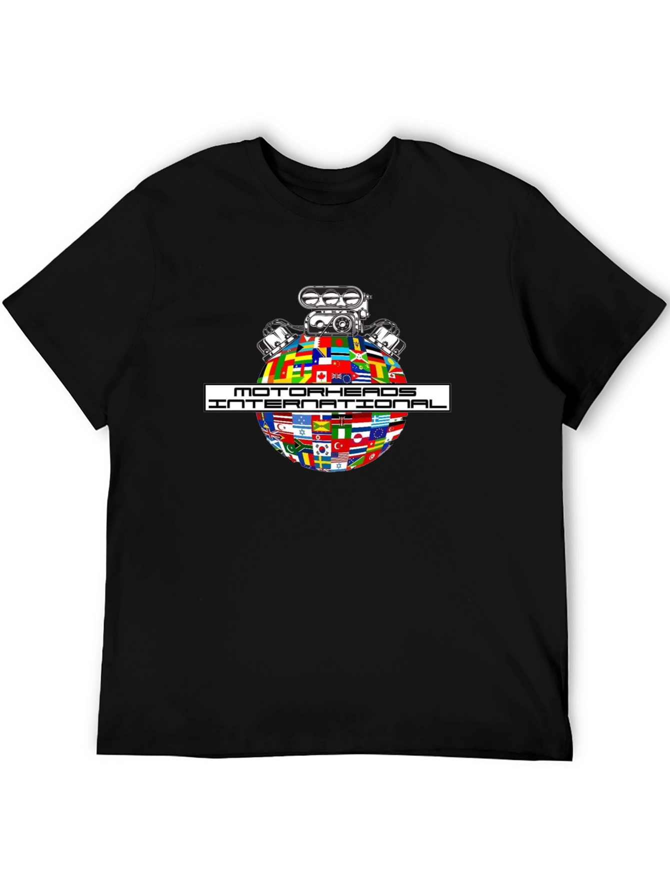 Motorheads International Graphic T-Shirt - Black