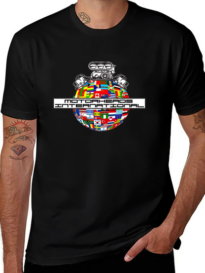 Motorheads International Graphic T-Shirt - Black