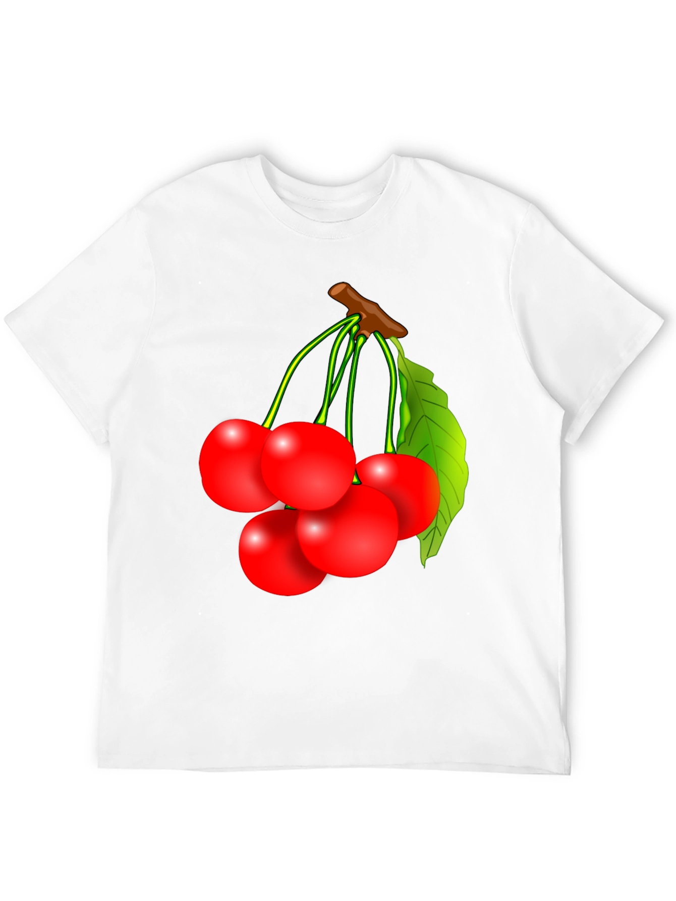 Cherry Graphic Tee - Unisex Black Fruit Shirt
