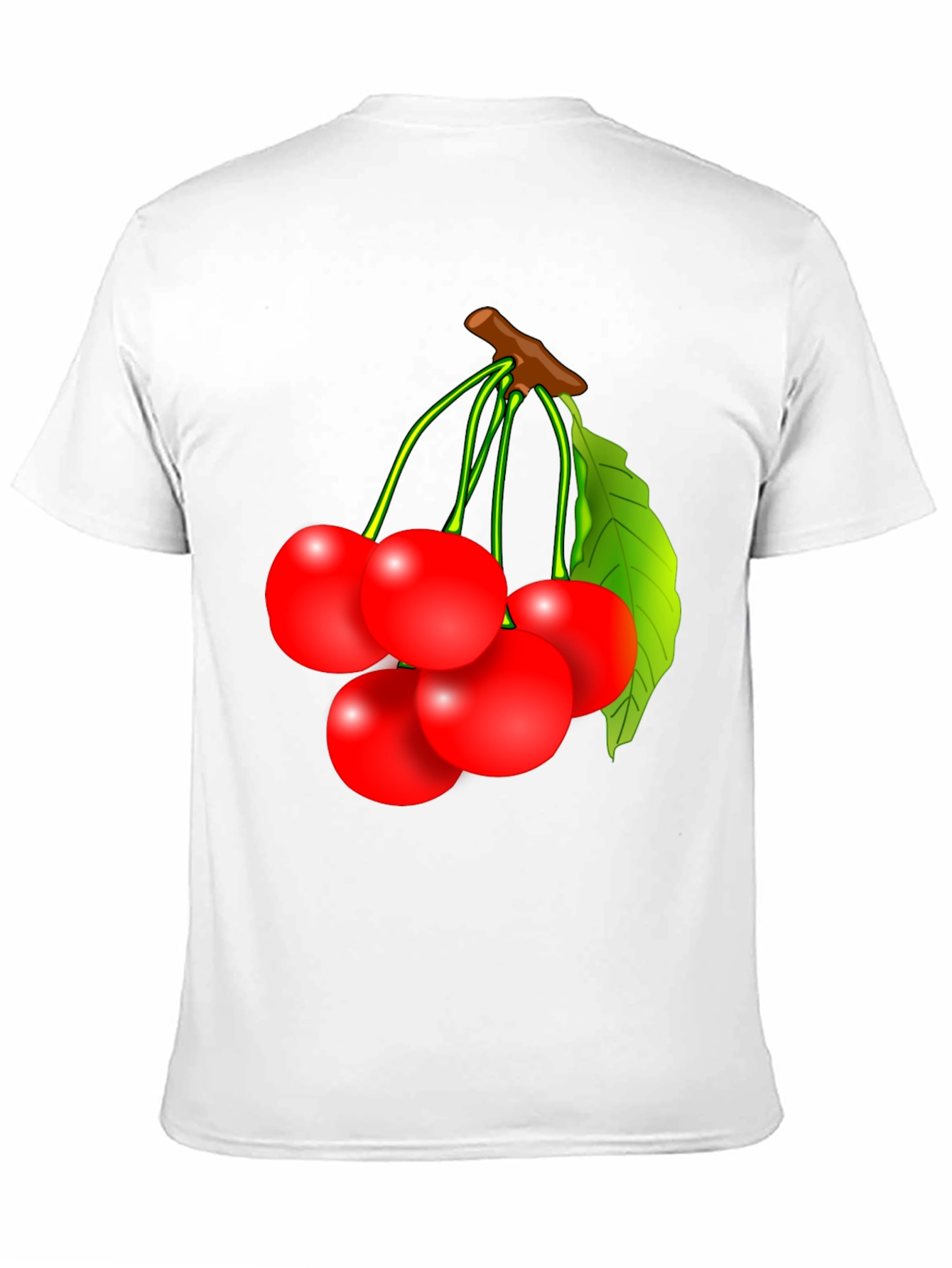 Cherry Graphic Tee - Unisex Black Fruit Shirt