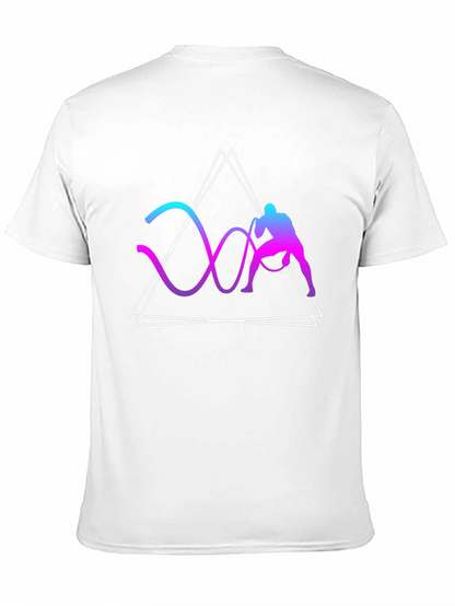 Geometric Battle Rope Training Graphic Tee
