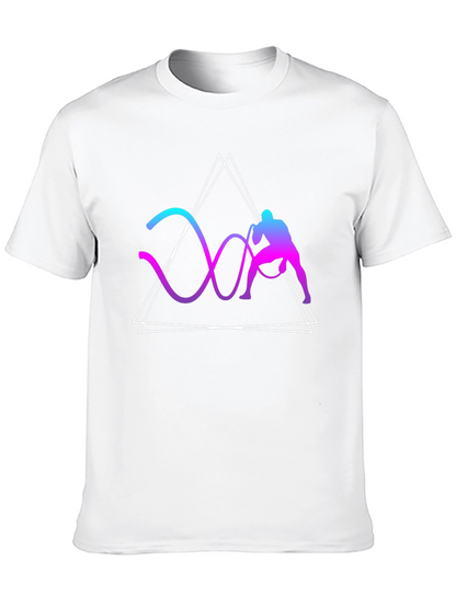 Geometric Battle Rope Training Graphic Tee