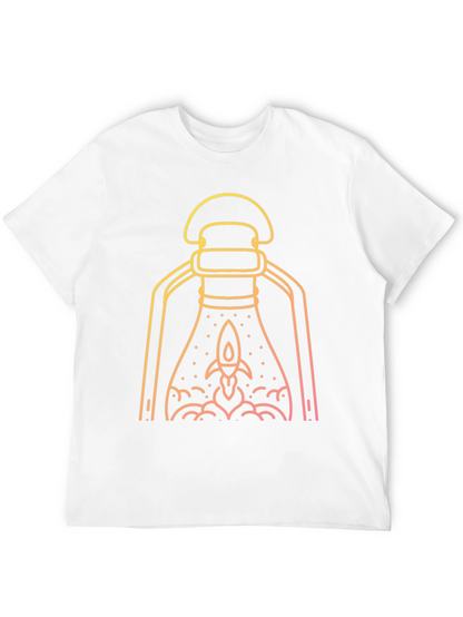 Rocket Lantern Graphic Tee - Black