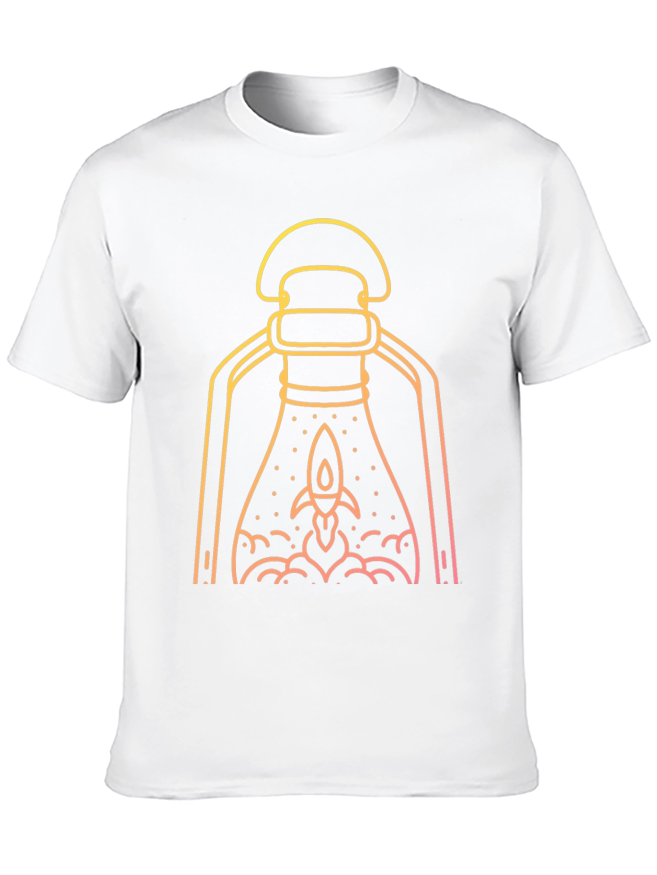 Rocket Lantern Graphic Tee - Black