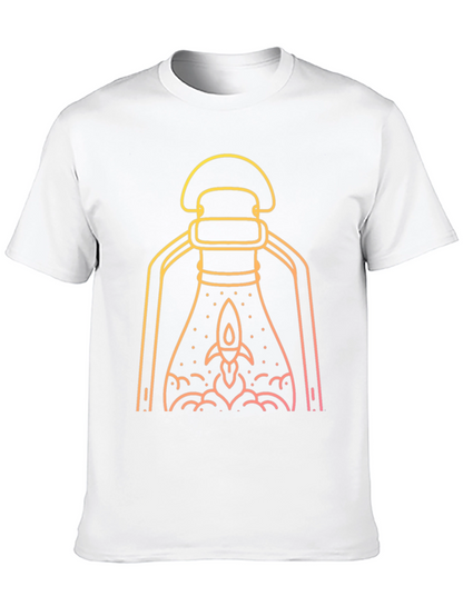 Rocket Lantern Graphic Tee - Black