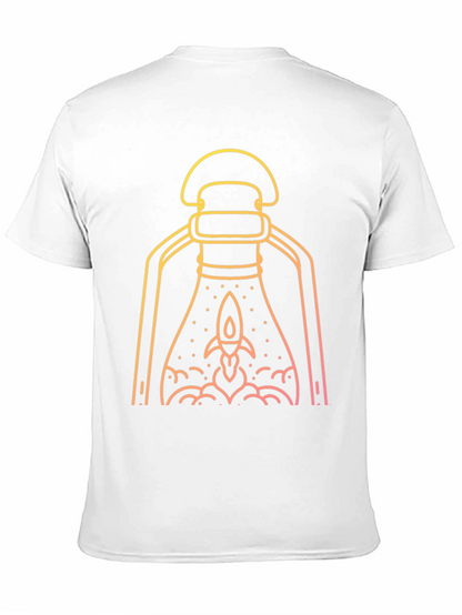 Rocket Lantern Graphic Tee - Black