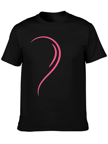 Modern Heart Graphic Tee - Left Side Design