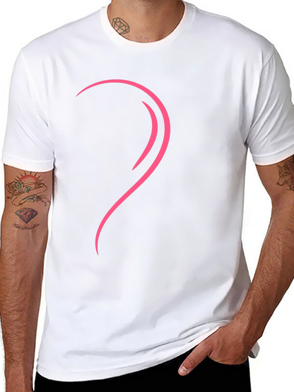Modern Heart Graphic Tee - Left Side Design