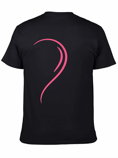 Modern Heart Graphic Tee - Left Side Design