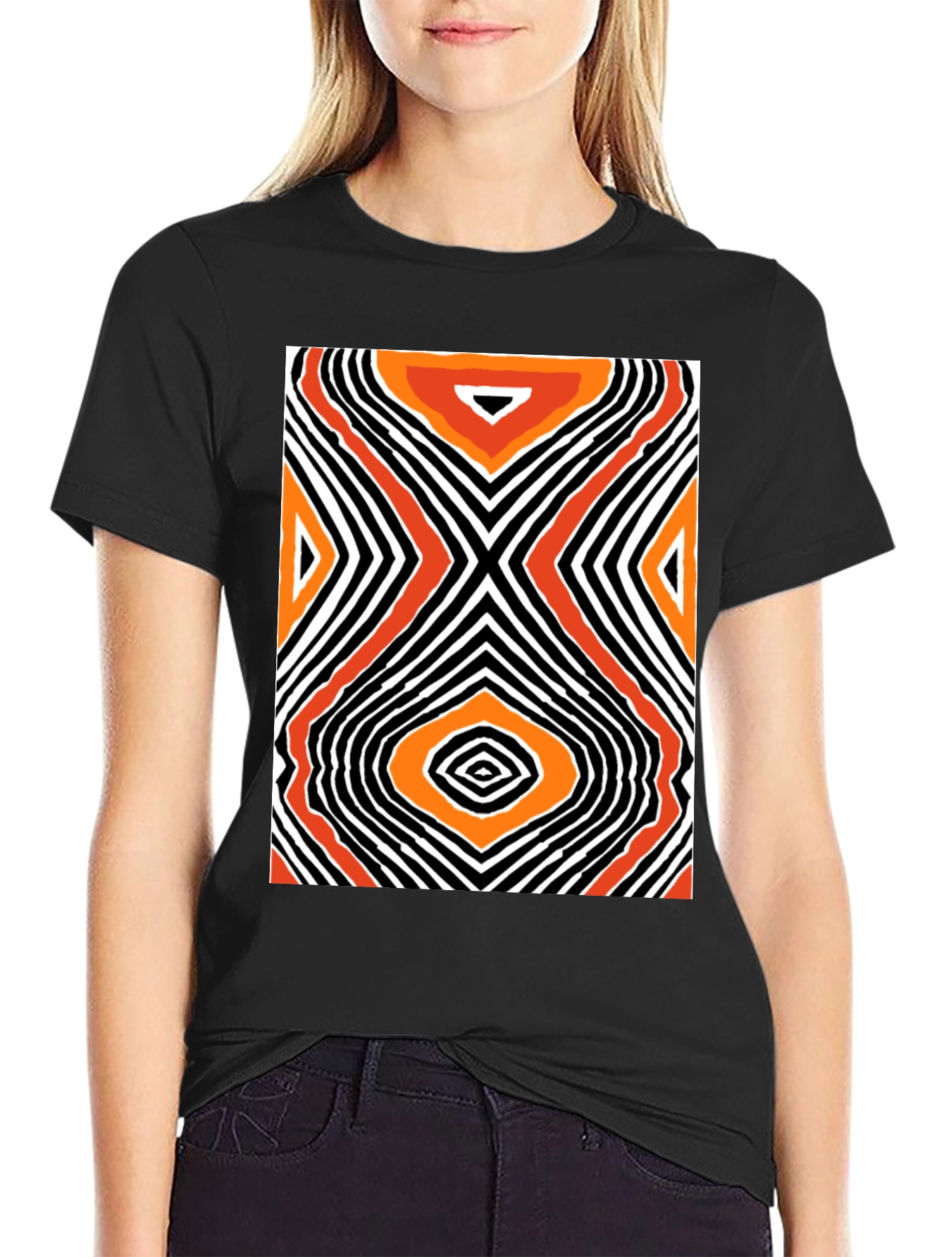 Abstract Pattern T-Shirt - Modern Art Tee