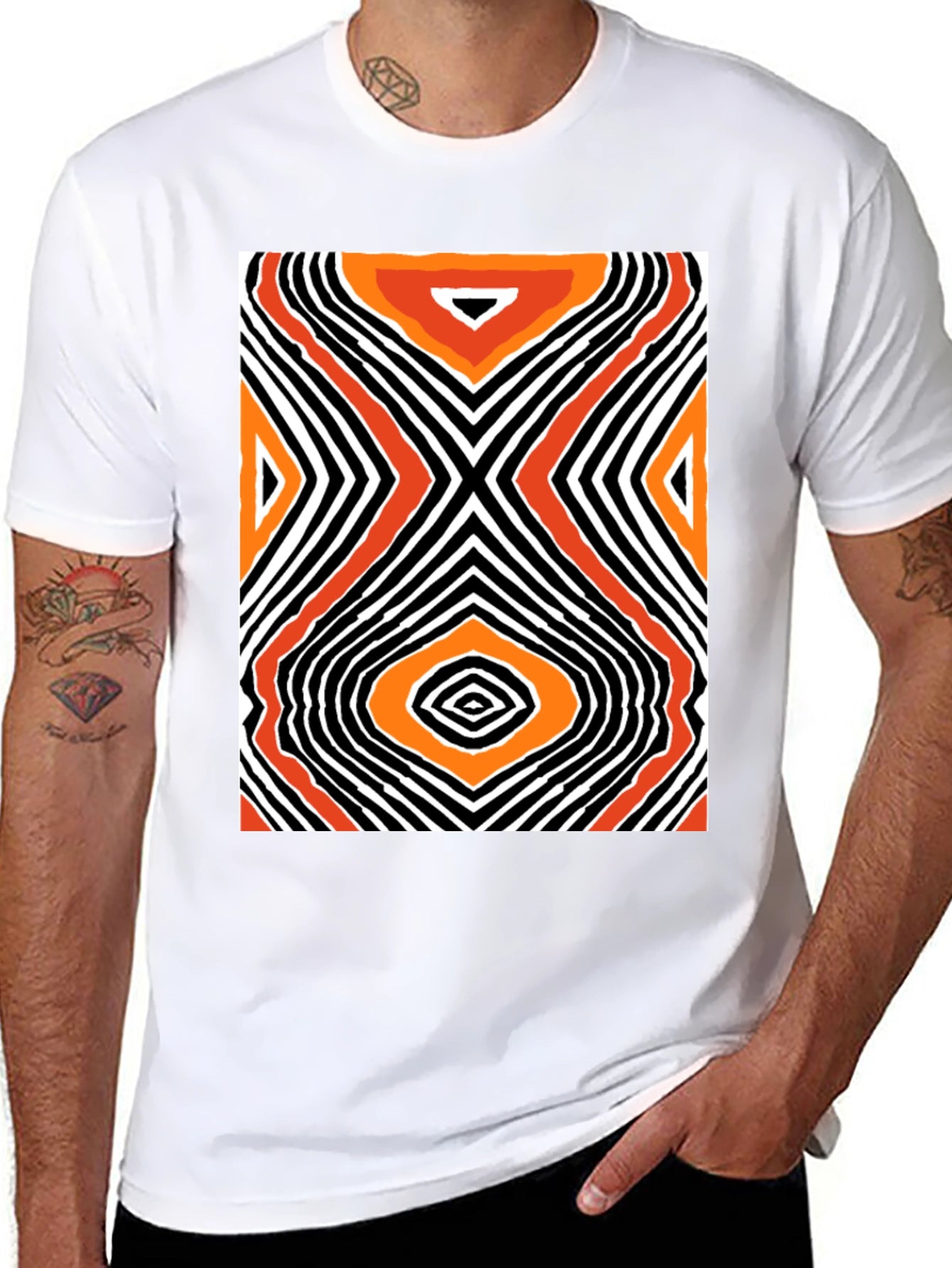 Abstract Pattern T-Shirt - Modern Art Tee