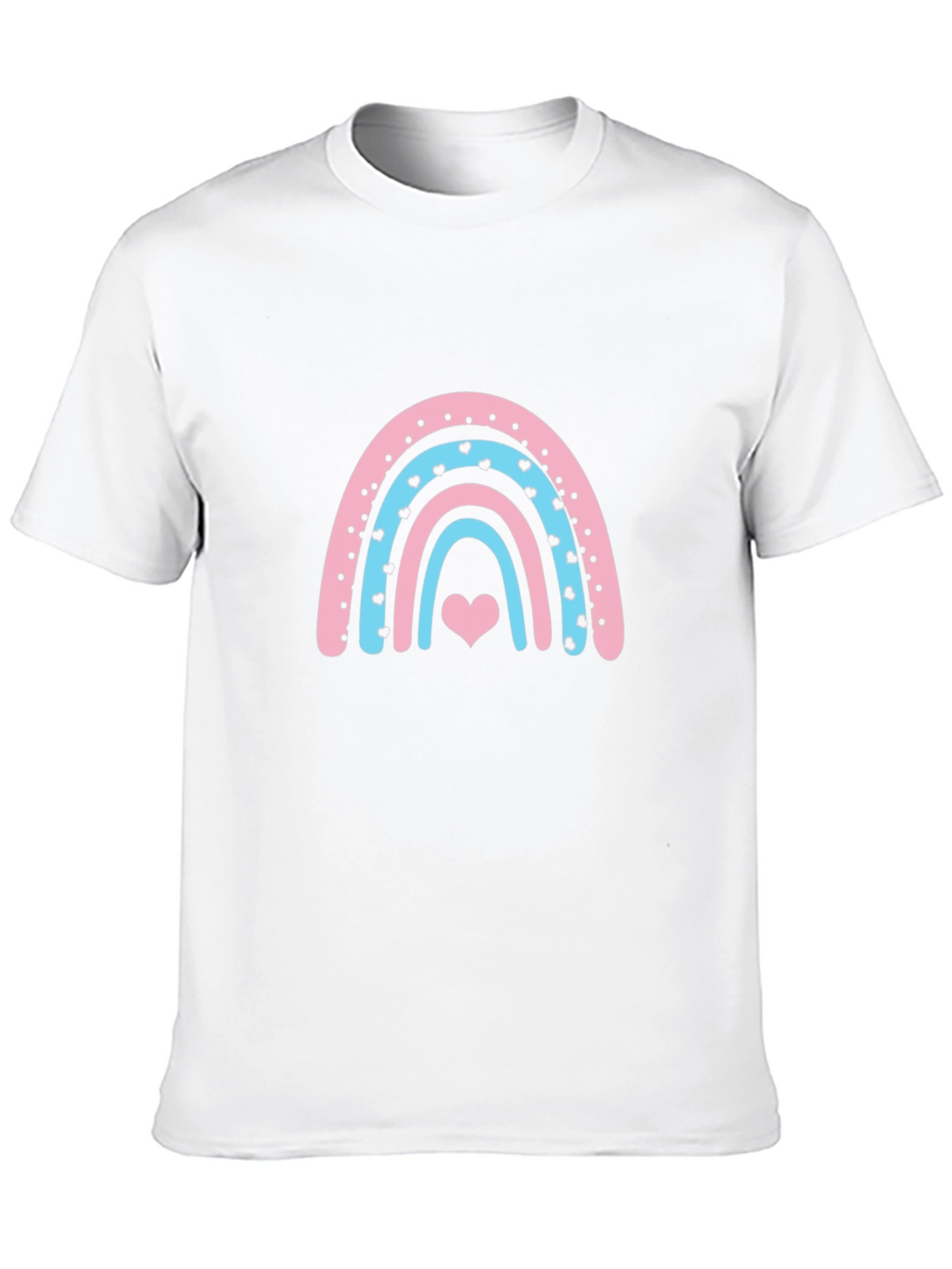 Rainbow Heart Graphic Tee - Black