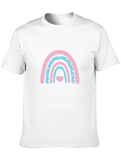 Rainbow Heart Graphic Tee - Black