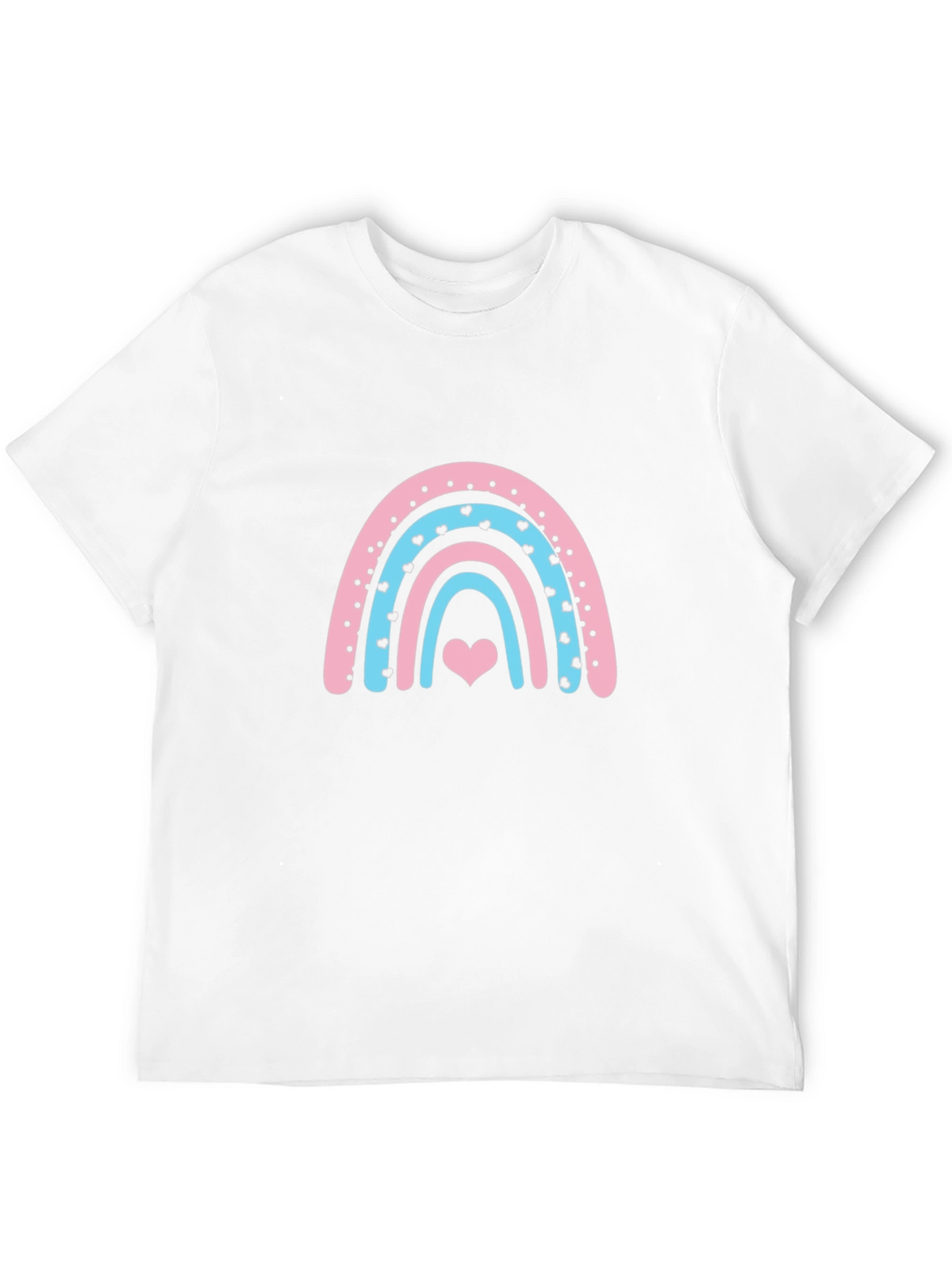 Rainbow Heart Graphic Tee - Black