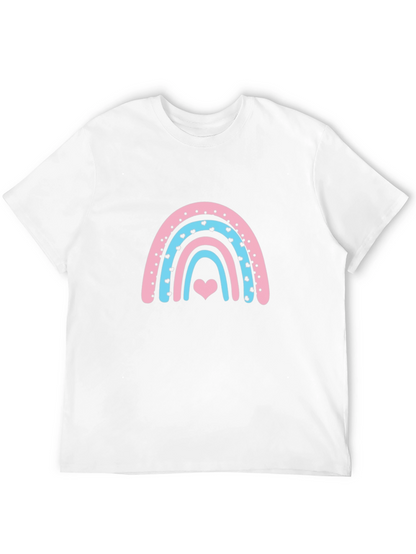 Rainbow Heart Graphic Tee - Black