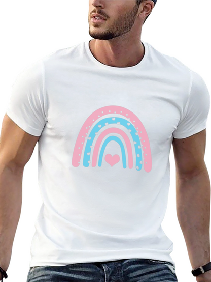 Rainbow Heart Graphic Tee - Black