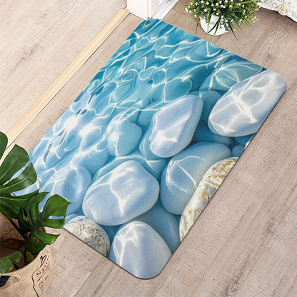 Water Ripple Pebble£üClear Water Ripple Pebble Diatomite Mat, Ins Style Cool Absorbent Quick?Dry Bathroom Non?Slip Rug