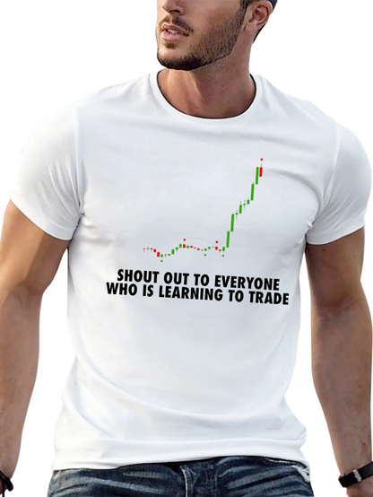 Learn to Trade Black Graphic Tee