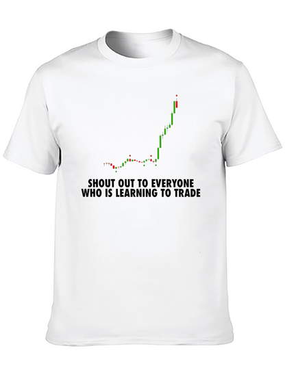 Learn to Trade Black Graphic Tee