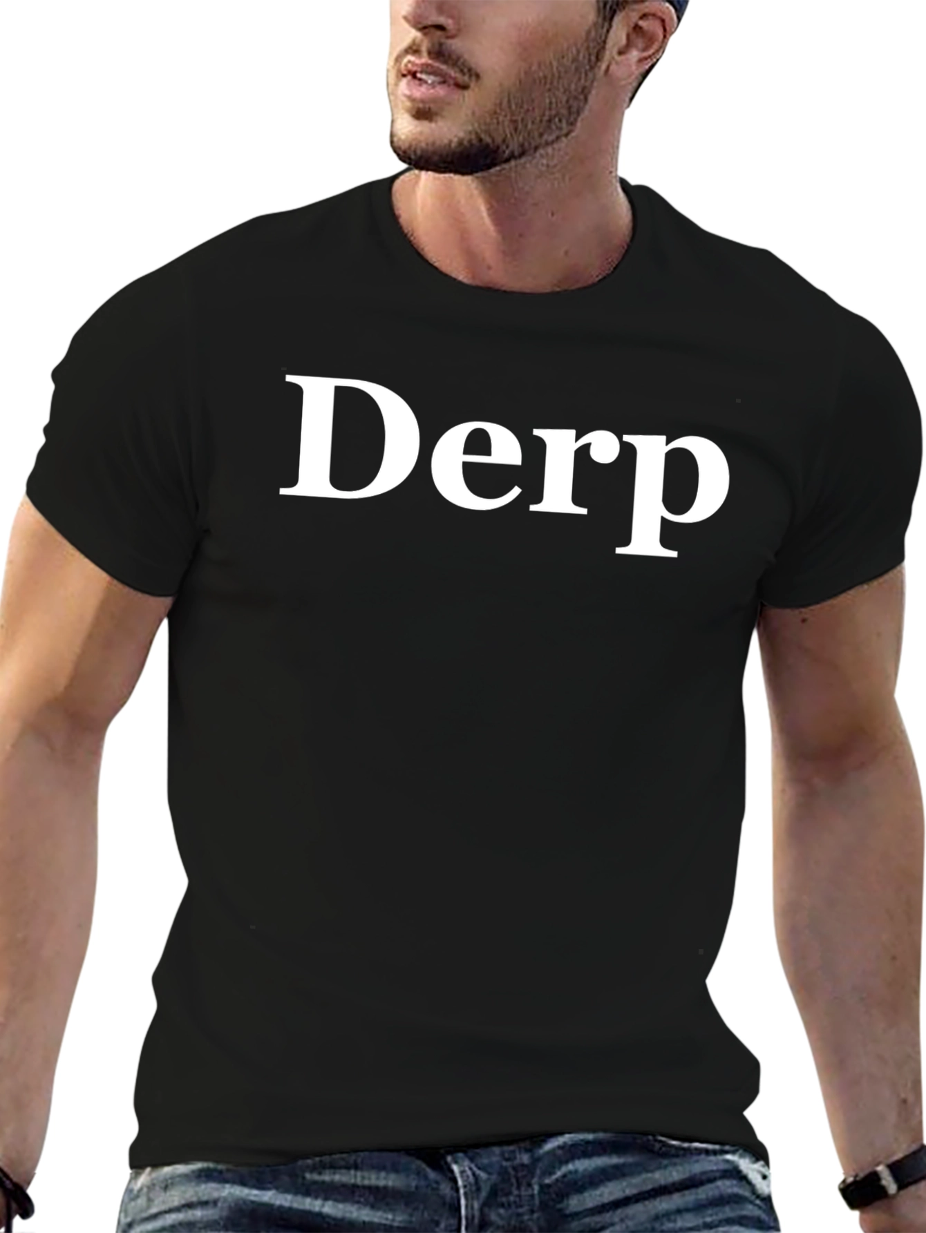 Derp Graphic Tee - Funny Meme Shirt