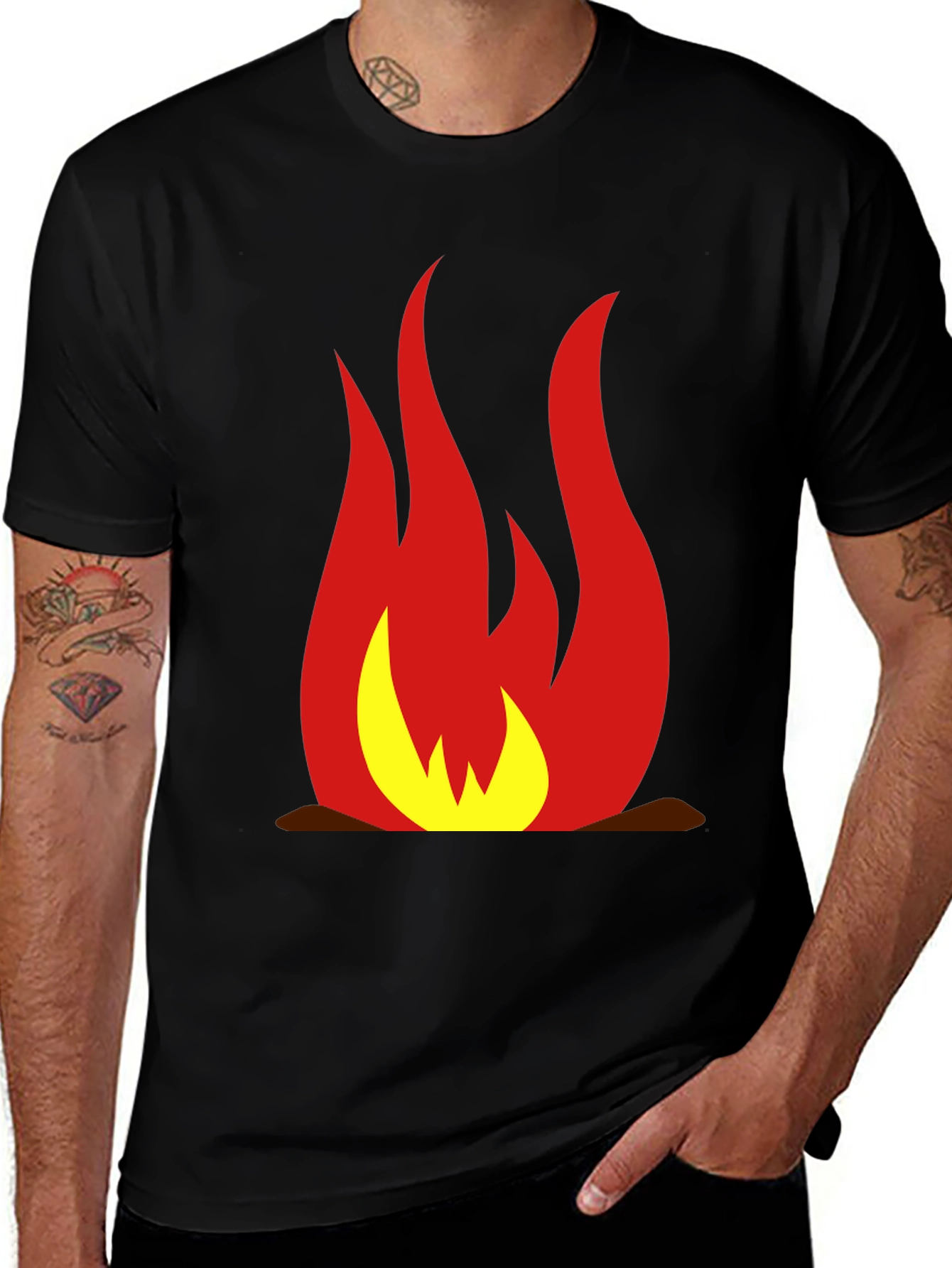 Flame Graphic Tee - Bold and Stylish