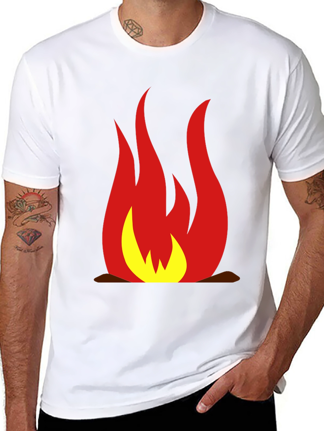 Flame Graphic Tee - Bold and Stylish