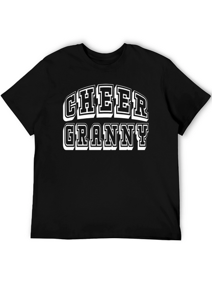 Cheer Granny T-Shirt - Graphic Tee for Grandma
