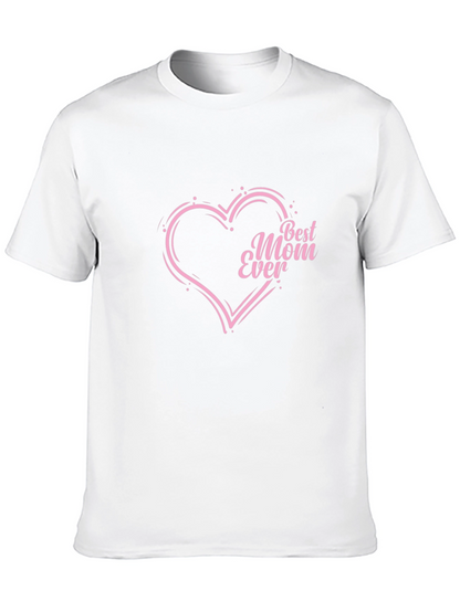 Best Mom Ever Heart T-Shirt - Black