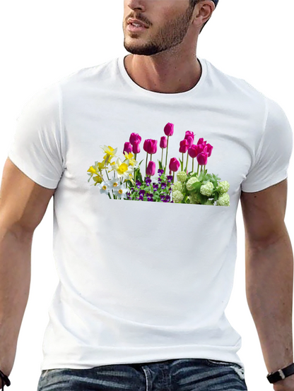 Floral Print T-Shirt - Spring Garden Tee