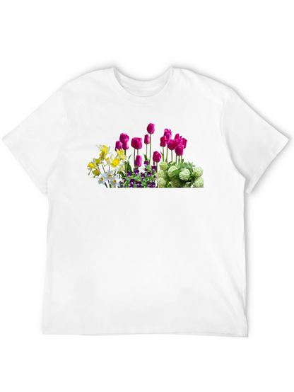 Floral Print T-Shirt - Spring Garden Tee