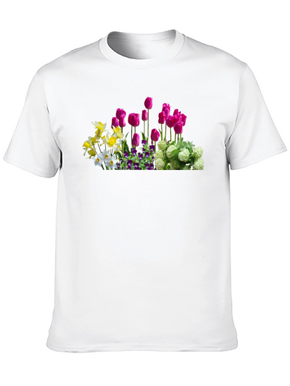 Floral Print T-Shirt - Spring Garden Tee