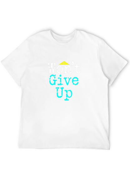 Wont Give Up Black Graphic Tee