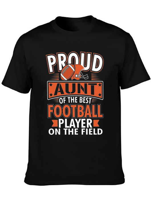 Proud Aunt Football Player T-Shirt