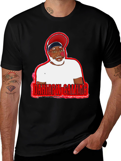 DAHIDPW Gaming T-Shirt - Black Graphic Tee
