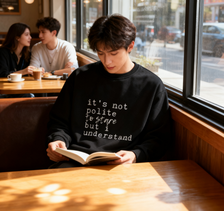 Cheeky "It’s Not Polite To Stare But I Understand" Crewneck