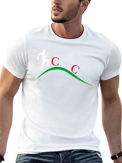 Cross Country Runner Graphic T-Shirt - Black