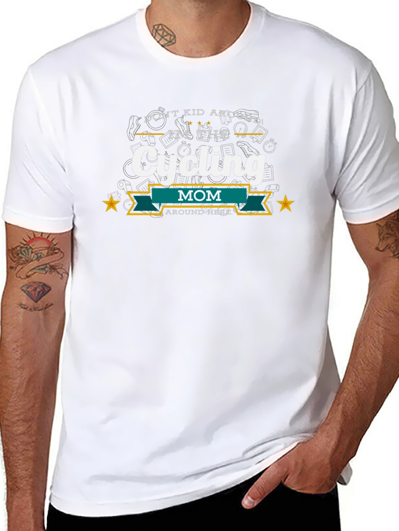 Cycling Mom Graphic T-Shirt