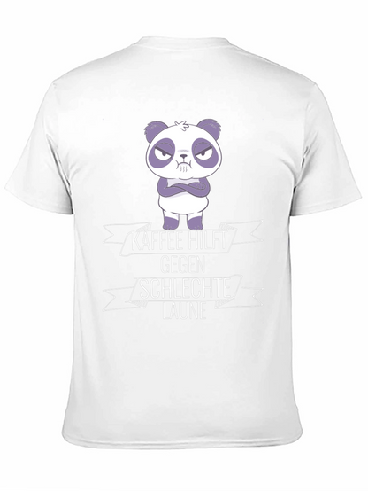 Kaffee Hilft Panda Graphic T-Shirt