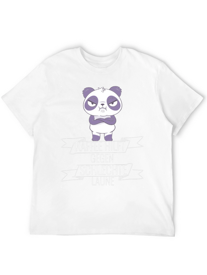 Kaffee Hilft Panda Graphic T-Shirt
