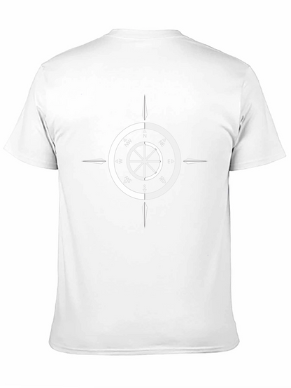 Compass Rose Graphic T-Shirt - Black