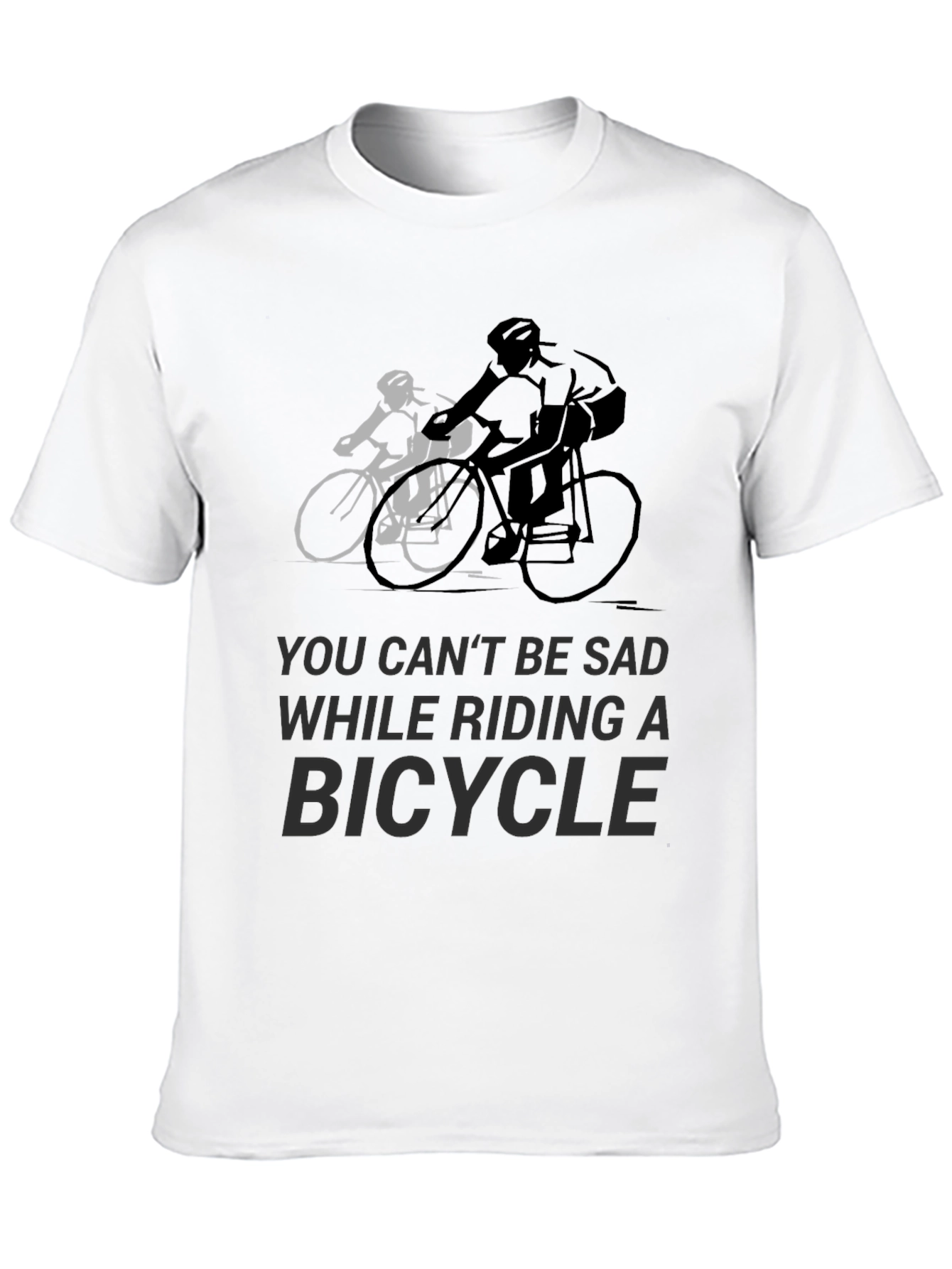 Ride Happy: Bicycle Graphic Tee for Cycling Enthusiasts